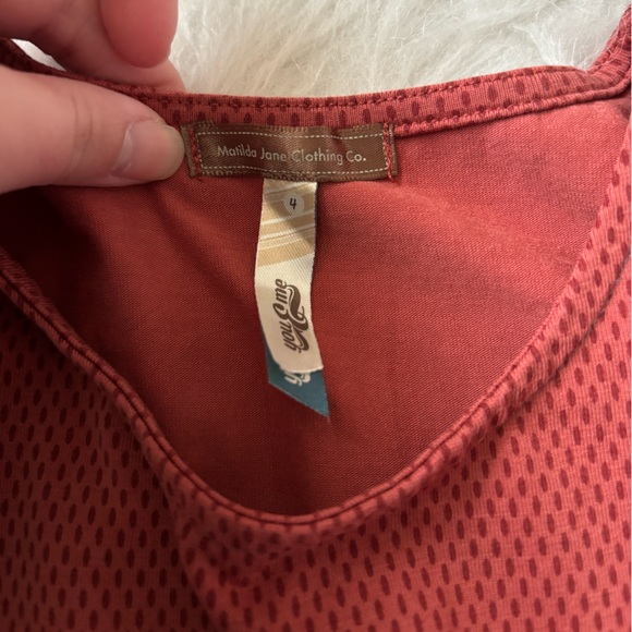 Matilda Jane Chic Rust-colored Ruffle Tank Top - Picture 2 of 3